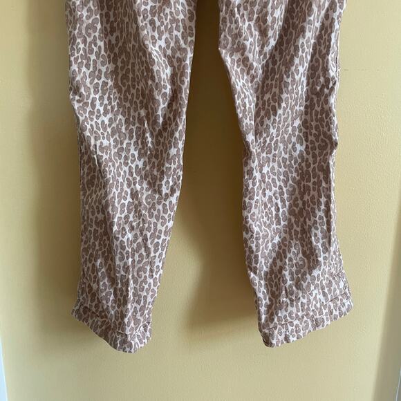 Anthropologie The Wanderer Utility Pant in Brown Tan Leopard Sz 29 Linen Blend - Picture 10 of 10